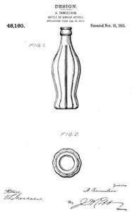 Coca Cola bottle design patent figure