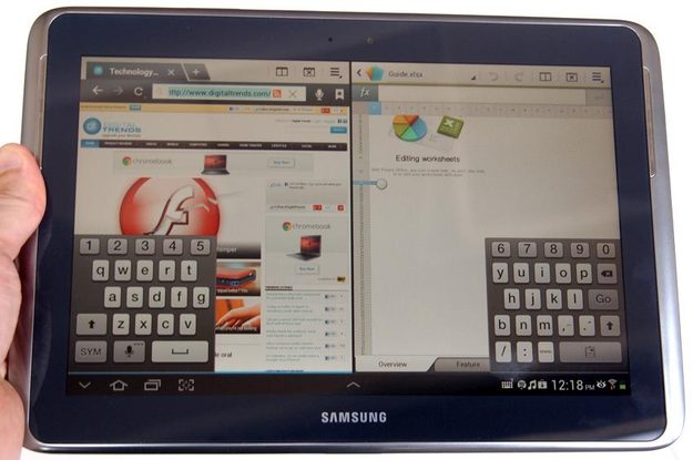 galaxy note 10.1 tablet review split screen samsung tablet