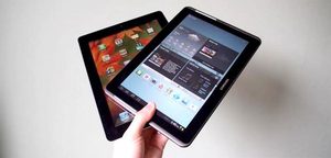 galaxy tab v ipad samsung apple tablet