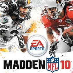 Larry Fitzgerald and Troy Polamalu on the cover of Madden 10.
