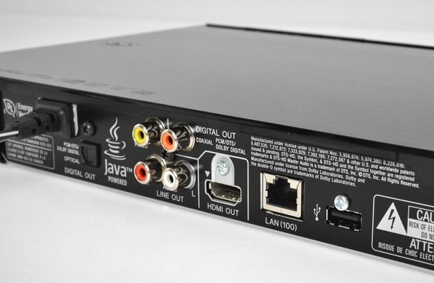 sony bdp s590 rear ports blu ray upscaling player