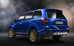 2013 Subaru Forester tS rear three-quarter view