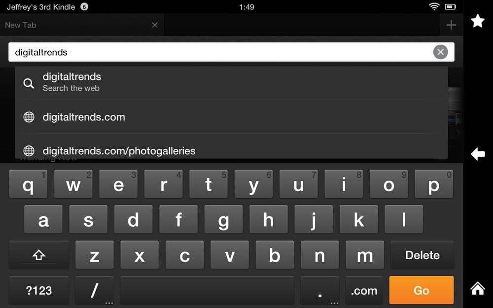 Amazon Kindle HD review screenshot search android tablet