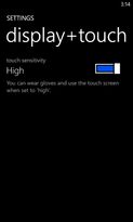 Nokia Lumia 820 review screenshot display settings