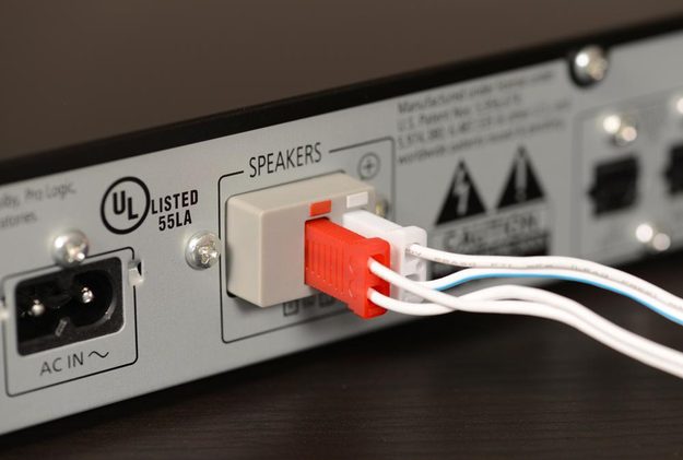 Panasonic SC HTB350 Review Home Theater Set Top Box Speaker Wire optical connection