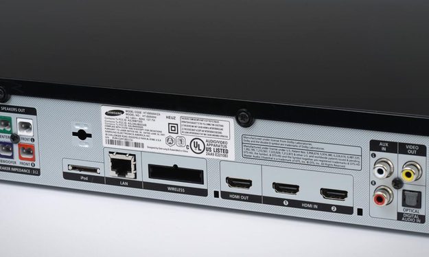 Samsung HT E6500W streamer ports home theater system