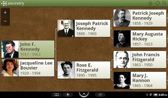 ancestry nook screenshot nook tablet app family tree history