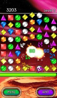 bejeweled 2 nook screenshot puzzle game nook tablet app