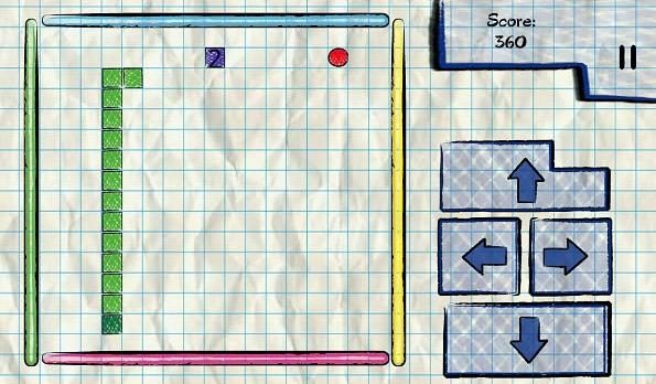 doodle snake nook screenshot nook tablet game