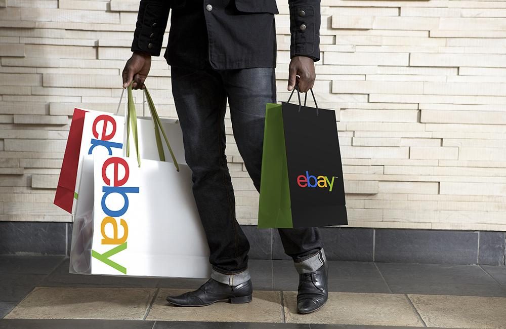 eBay shopping bags new logo