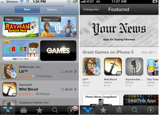 featured new app store