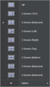 Screen Split allows you to pick a variety of window layouts.