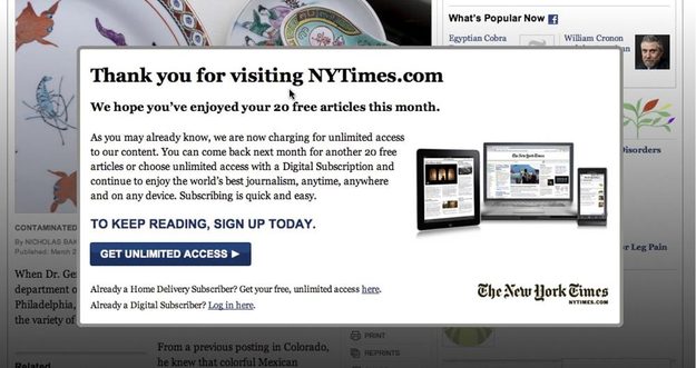New York Times Paywall
