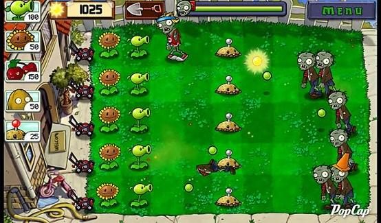 plants vs zombies nook screenshot nook tablet game app