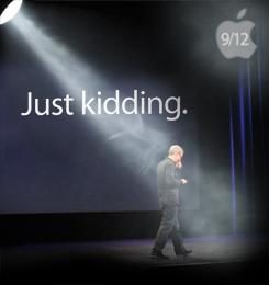 tim-cook-just-kidding- apple iphone 5 annoucement-sq