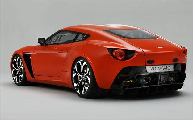 2012 Aston Martin V12 Zagato rear-three quarter view