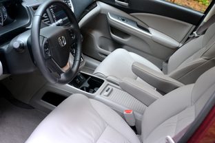 2013 Honda CR X review front seats angle