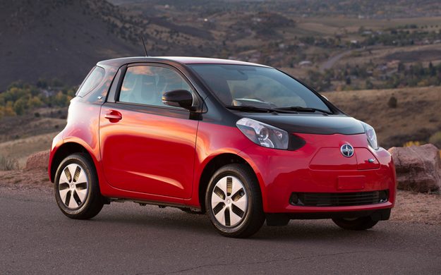 Scion iQ EV front three-quarter view