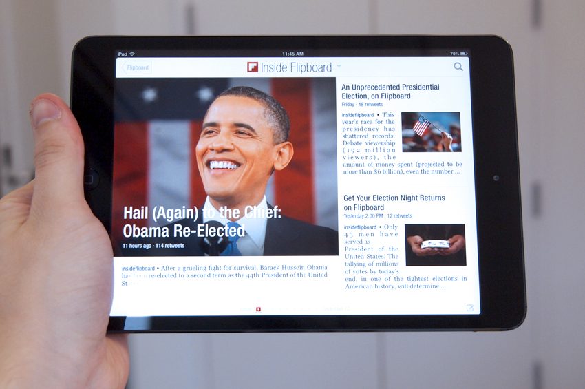 Apple iPad Mini review flipboard iOS tablet
