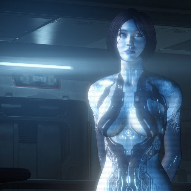 Cortana played by Mackenzie Mason