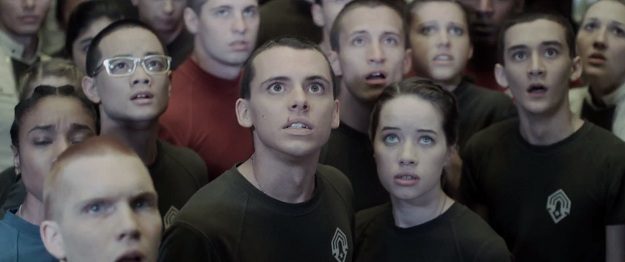 Forward unto Dawn's Tom Green and Anna Popplewell (center)