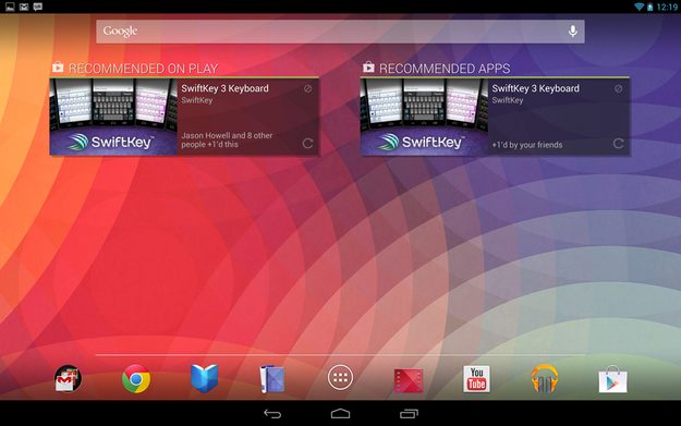 Google Nexus 10 review screenshot apps android tablet