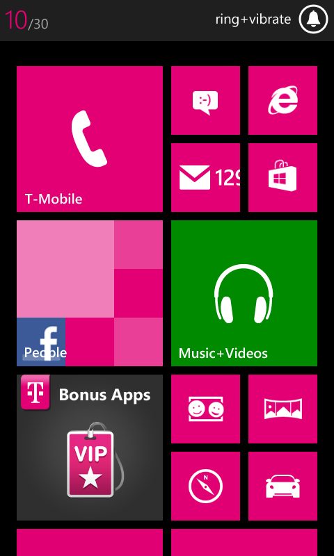 Nokia Lumia 810 review screenshot livetiles