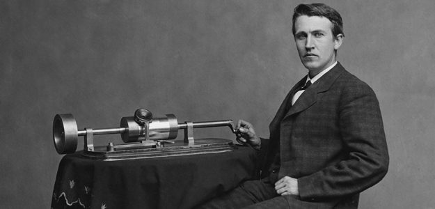 thomas Edison and phonograph