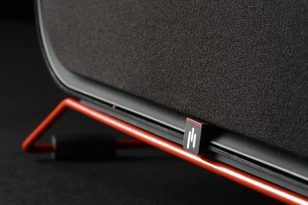 Aperion Audio Aris Wireless Speaker Review front grill angle