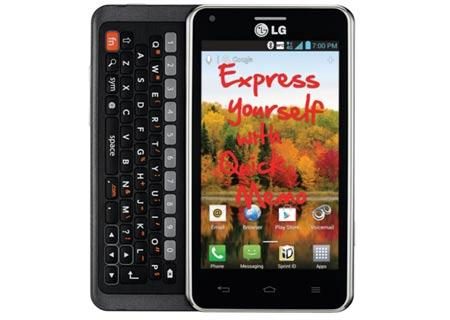 LG Mach front qwerty android phone