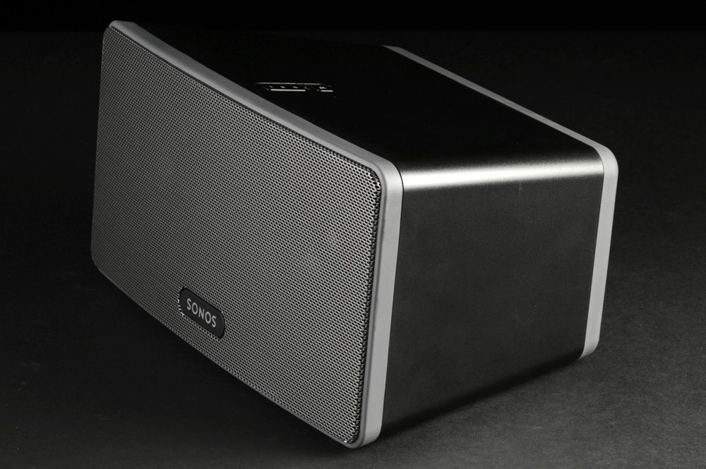 Sonos Play3 wireless speaker front angle home theater