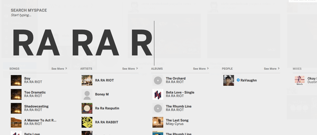 ra ra riot search