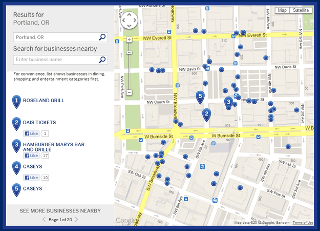 shopsmall amex map