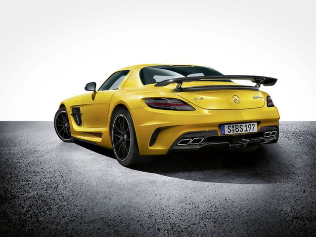 Mercedes-Benz SLS AMG Black Series rear three quarter view