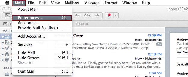 Gmail Preferences