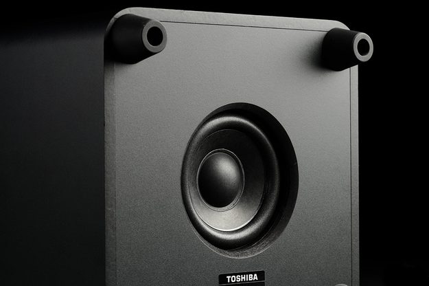 Toshiba Mini 3D Review subwoofer driver