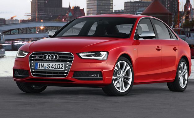 2013 Audi A4 city background