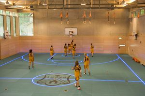 ASBGlassFloor basketball LED boundaries