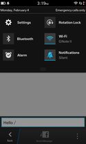 Blackberry Z10 review screenshot settings