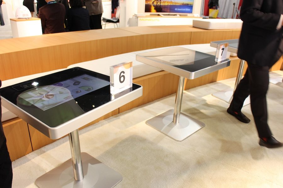 touchscreen restaurant table ces moneual touch tables