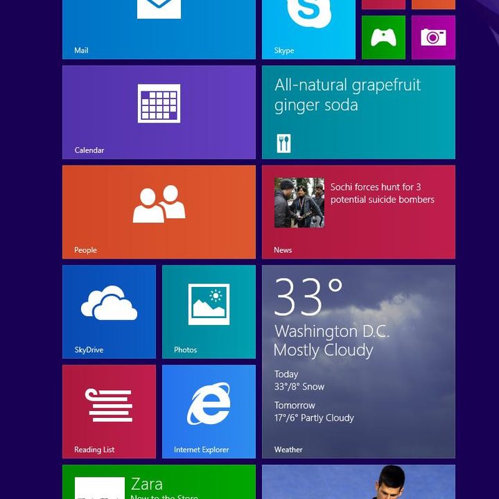 dell venue 8 pro review screenshot start