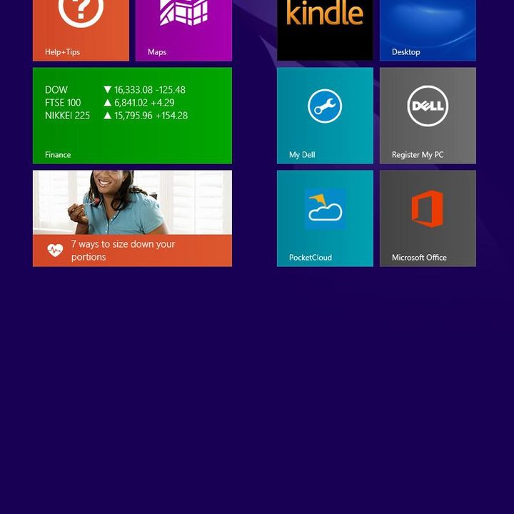 Dell Venue Pro 8 Screenshot Start