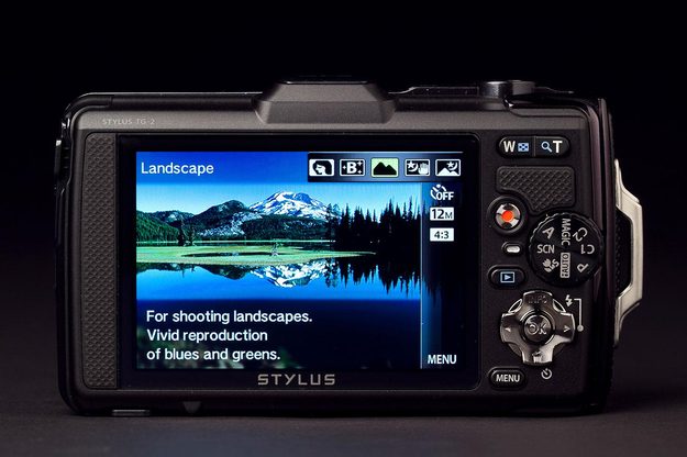 Olympus TG2 tough Camera back