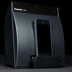 Panasonic NE5 review front iphone dock