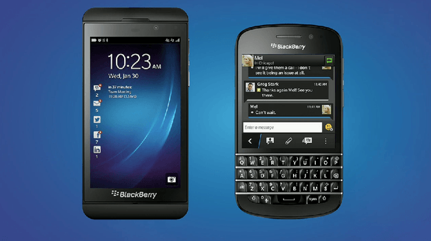 BlackBerry 10 Z10 and Q10 shots