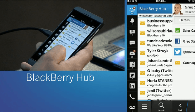 BlackBerry 10 Hub