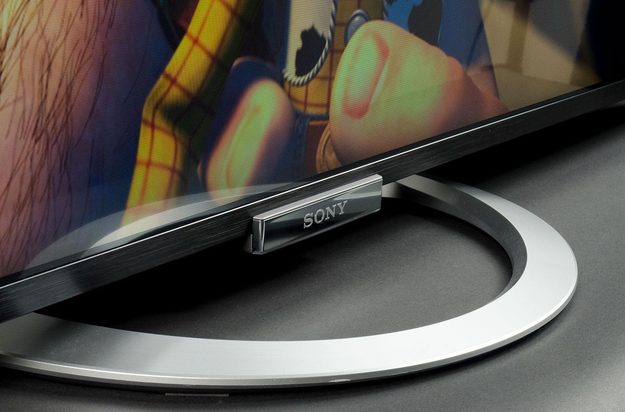 Sony KDL 55W802A review front bottom angle