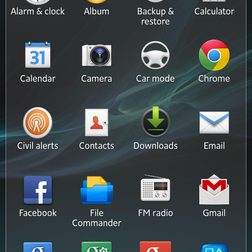 Sony Xperia Z review screenshot home