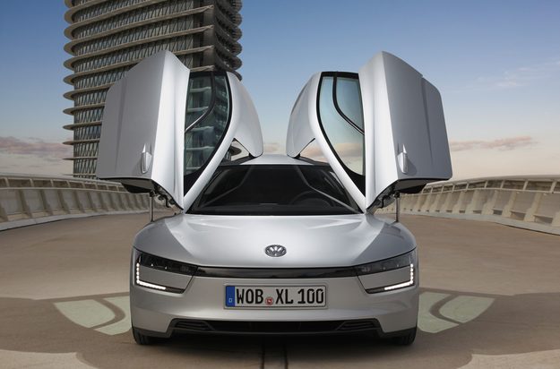 VOLKSWAGEN XL1 aerodynamic body futuristic doors
