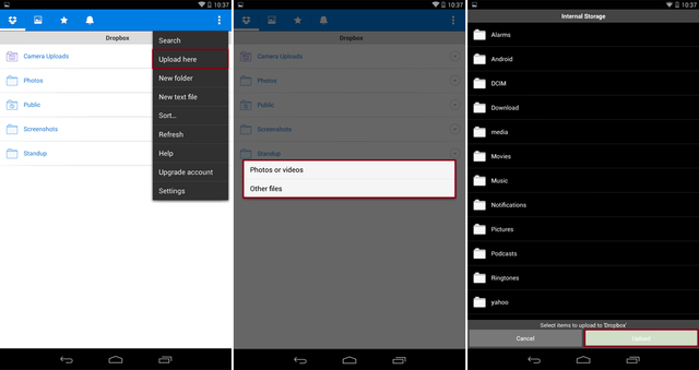 Dropbox Upload 2